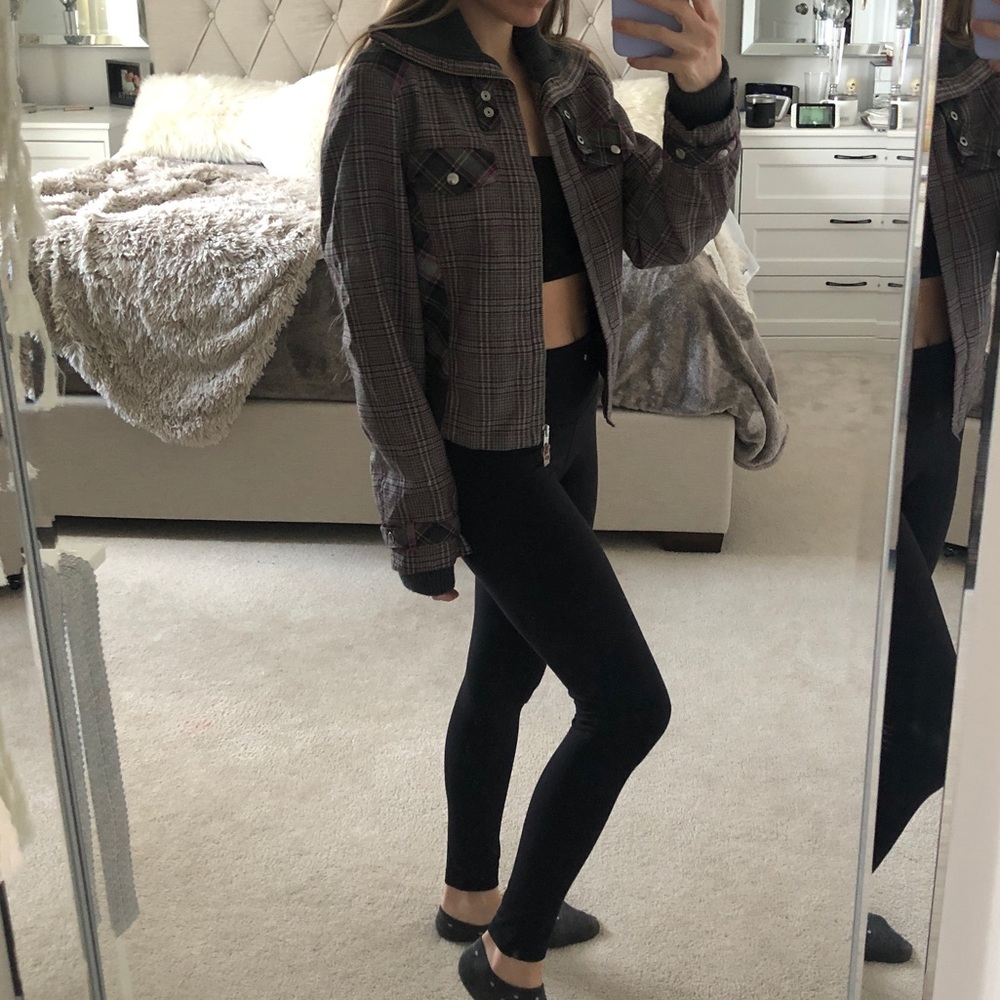 Plaid Biker Jacket - Picture 6 of 6